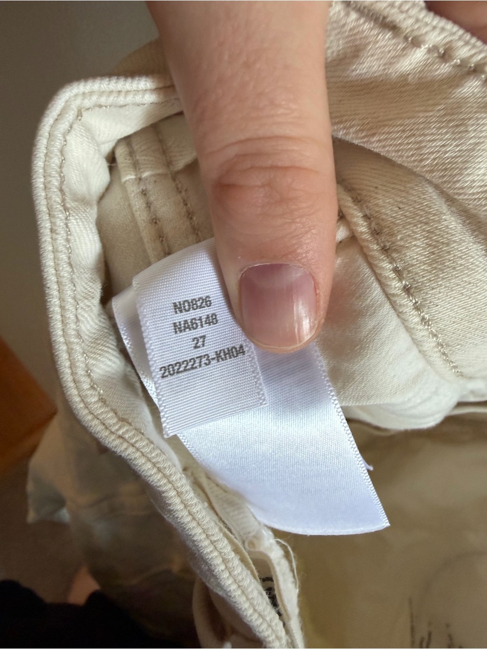 Madewell ‘Vintage Canvas’ Off White The Curvy ‘90s Straight Jean size 27 EUC - Picture 13 of 13
